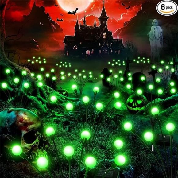 6Pack 48 LED Halloween Decorations Outdoor -Upgraded Swaying Solar Lights - Picture 8 of 8